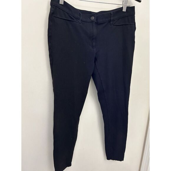 LOFT Women's Black Pants Leggings Pockets Stretch Casual Workwear Size 12 - Picture 5 of 6